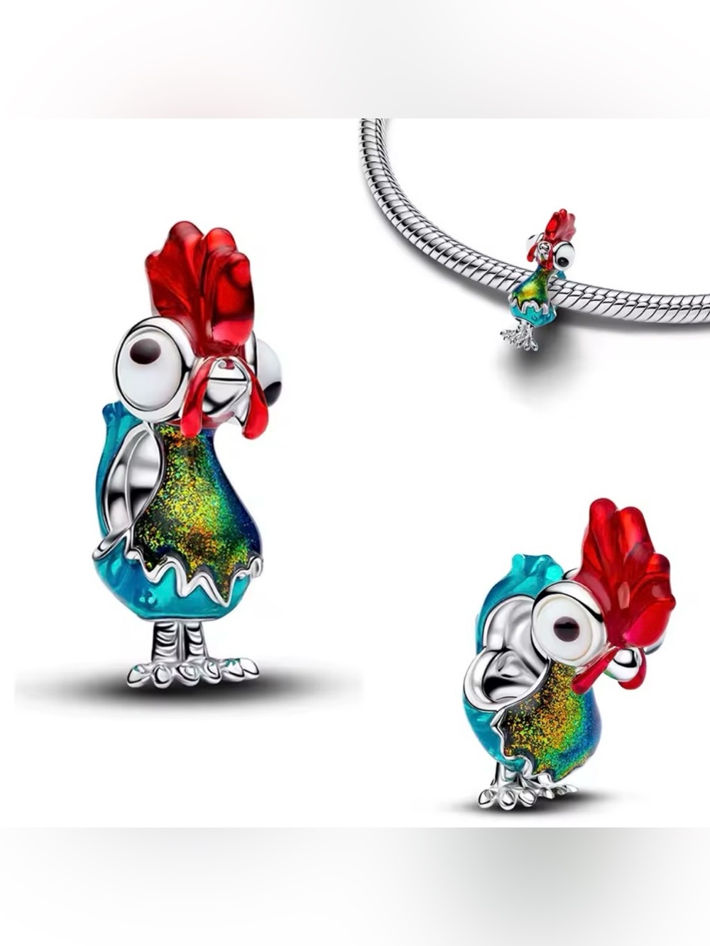 NWOT Disney Heihei Charm Sterling Silver 925
